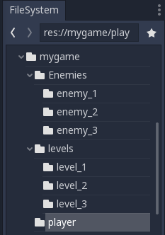 Folder Structure - Godot 3 tips