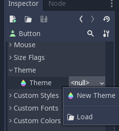 Create a New Theme - Themes in Godot 3