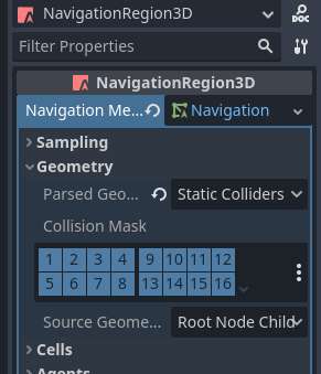 "Parsed Geometry Type" to "Static Colliders"
