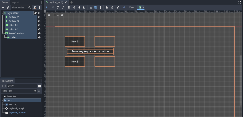 Custom Key Bindings in Godot 4